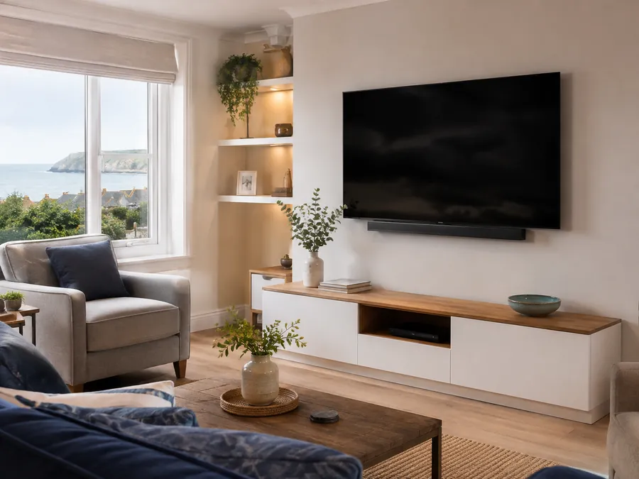 Professionally wall mounted television